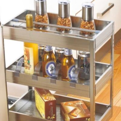 Satin Bottle Pullout – Sleek & Space-Saving Storage for Bottles & Condiments