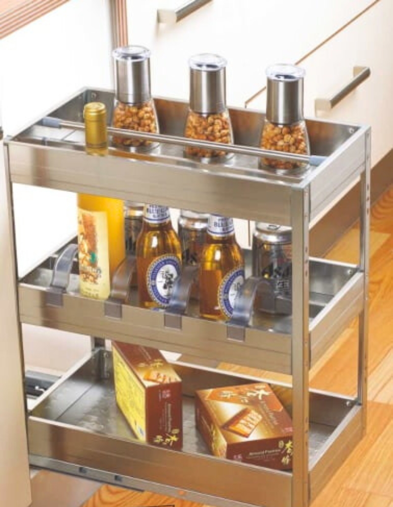 Satin Bottle Pullout – Sleek & Space-Saving Storage for Bottles & Condiments