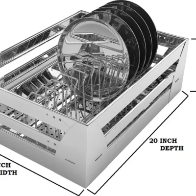 Sheet Thali Basket – Organized Storage for Plates and Thalis
