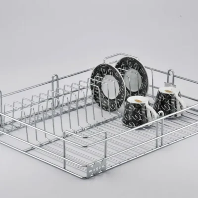 Wire Cup & Saucer Basket – Organized & Elegant Kitchen Storage