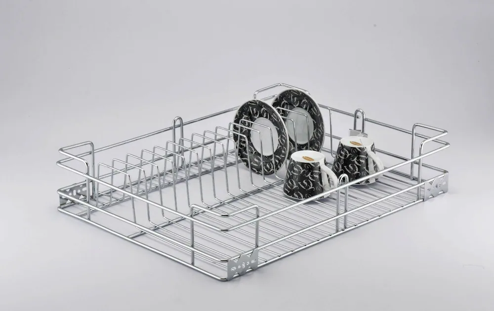 Wire Cup & Saucer Basket – Organized & Elegant Kitchen Storage