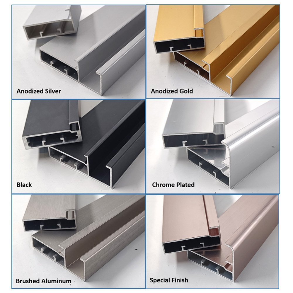 Glass Frame Profile – Sleek Aluminum Profile for Glass Shutter Cabinets